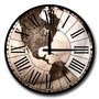 Wallity Reloj Decorativo MDF 5050MS-001 50 cm Diámetro Movimiento Silencioso Elegante Moderno MDF 5mm
